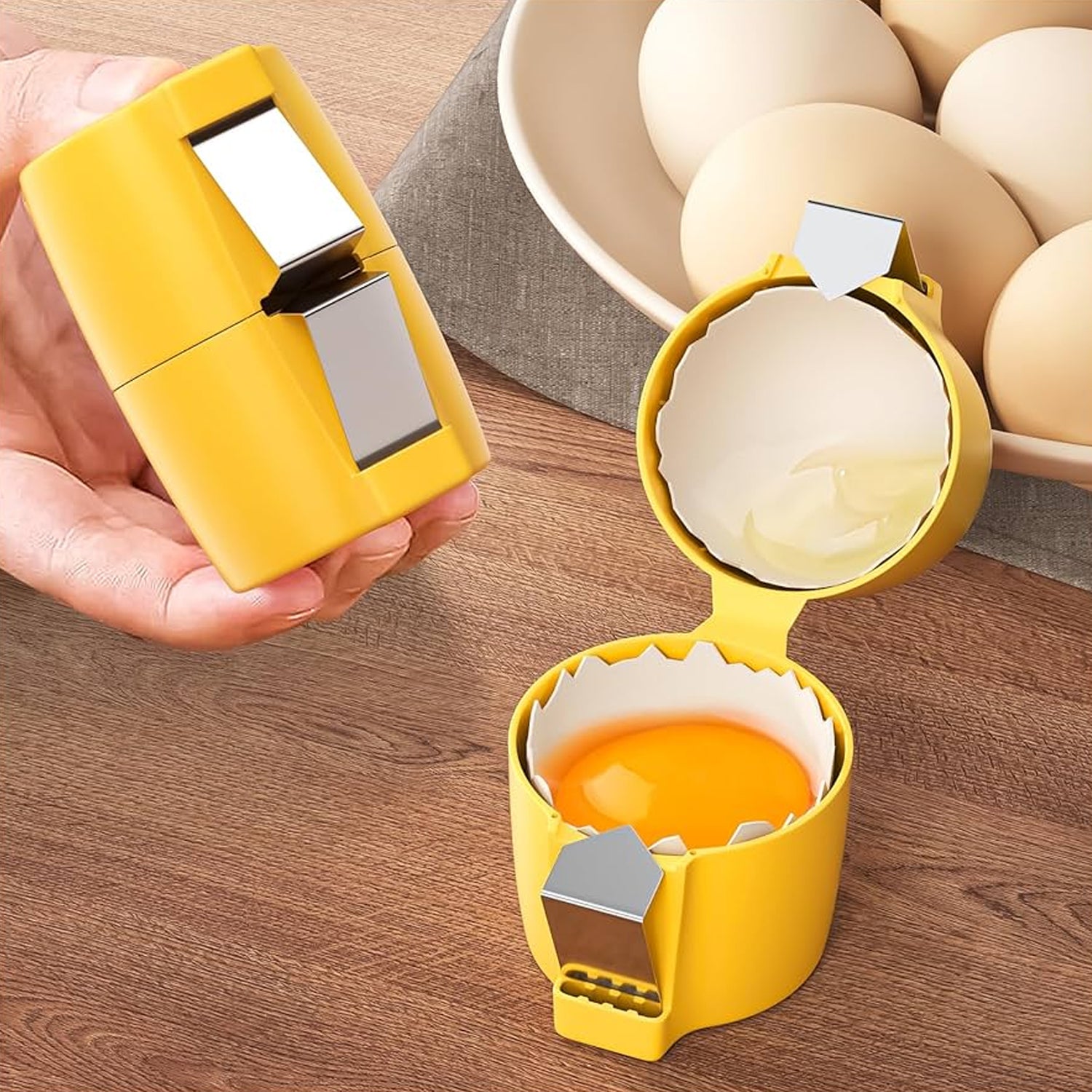 Egg Shell Opener Egg Cracker Tool For Raw Eggs Handheld (1 Pc) Egg Shell Opener Egg Cracker Tool For Raw Eggs Handheld (1 Pc)